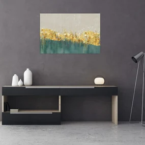 Obraz - Textúra so zlatým dekorom (90x60 cm)