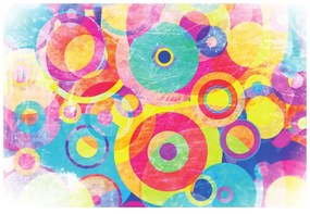 Samolepiaca tapeta grunge kruhy