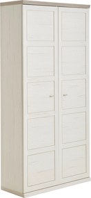 XXXLutz KANCELÁRSKA SKRIŇA, sivá, biela, 100,8/209,2/43 cm Hom`in - Kancelárske regály - 000003000153