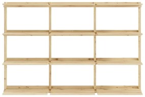 Nástenná knižnica z borovicového dreva v prírodnej farbe 192x127 cm Groove – Karup Design