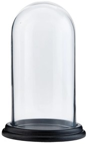 Čierny drevený podnos s poklopom - Ø 13 * 21 cm