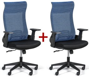 Kancelárska stolička HARPER 1+1 ZADARMO, modrá