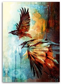 Gario Obraz na plátne Dvaja lietajúci vtáci - Barrett Biggers Rozmery: 40 x 60 cm