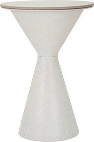 Odkladací stolík Biely 44 cm mramor/biely