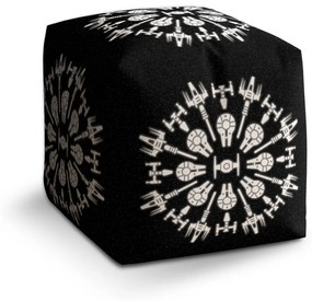 Sablio Taburet Cube Star Wars Vesmírne lode: 40x40x40 cm