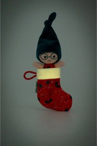 Lilliputiens - vianočný škriatok s červenou pančuchou