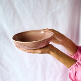 Hlboký tanier MYSTIC ružový 706608