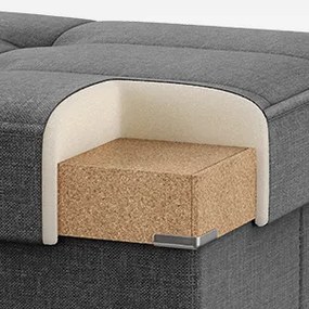 Taburet Engl s úložným prostorem šedý