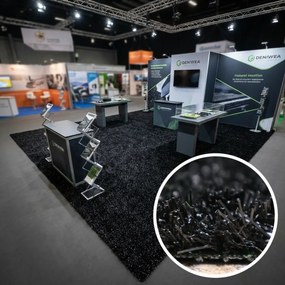 Umelá tráva PartyGrass Black, na mieru, šíře 4m, čierna, Europe Grass