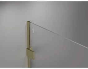 Mexen Lunar sprchová stena ľavá 80 x 200 cm, 8mm číre sklo, zlatá matná, 830-080-000-55-00-L