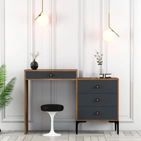 Toaletný stolík Lizbon 550 - Walnut, Anthracite