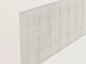 Krémovobiela boxspring posteľ s úložným priestorom 180x200 cm Tasca – Maison de Rêve