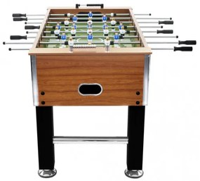 vidaXL Stolný futbal oceľ 60 kg 140x74,5x87,5 cm bledohnedý a čierny-