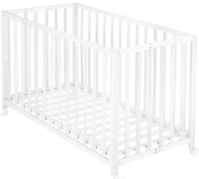 roba Detská skladacia postieľka, 60 x 120 cm (biela)  (100340863)