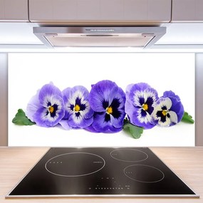 Sklenený obklad Do kuchyne Plátky kvet sirôtky 140x70 cm