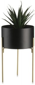Kvetináč na stojane LOFT II 20 cm čierny