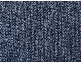 Tmavomodrá čalúnená dvojlôžková posteľ s úložným priestorom a roštom 160x200 cm Garancia – Bobochic Paris