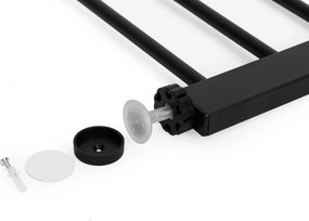 ECOTOYS Bezpečnostná detská bránka na schody 74–100 cm, drevo+kov, samozatváracia, bez vŕtania
