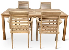 Záhradný teakový set 1+4 pre 4 osoby Garden IV.