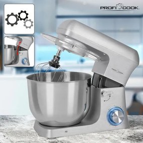 ProfiCook PC-KM 1222 W silber kuchynský robot