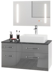 Kúpeľňový nábytok Euphoria EUP P 90L/0/W/S/0/BK/MB
