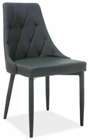 Jedálenská stolička Trix B Velvet, čierna