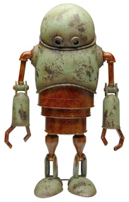 Robot Lamy dekoračná soška zelená 84 cm