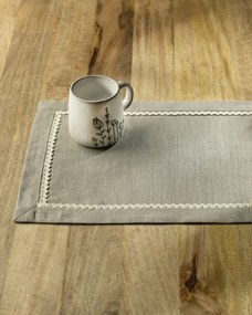 Podložka na stôl s čipkou 2 ks. farba produktu béžová látka polopriehľadný, zapletaná