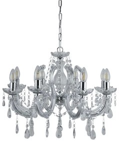 Searchlight 399-8 - Krištáľový luster na reťazi MARIE 8xE14/40W/230V