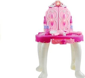 LEAN Toys Toaletný stolík pre princeznú so svetlom, zvukmi a MP3 vstupom