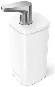 Biely oceľový dávkovač mydla 295 ml Pulse – simplehuman