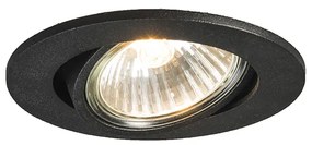 Inteligentné zapustené bodové svietidlo čierne nastaviteľné vrátane Wifi GU10 - Cisco