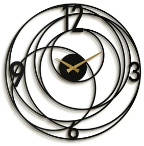 Nástenné hodiny Big Bang APS027, Black, 49 x 49 cmcm
