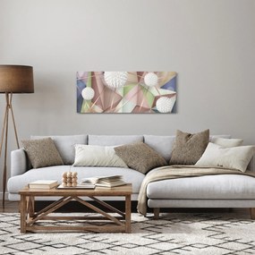 Obraz - 3D Abstrakcia v pastelových farbách (120x50 cm)