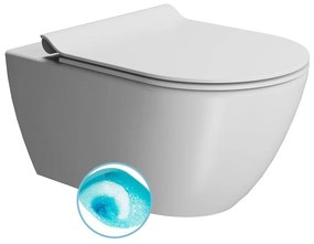 GSI, PURA závesná WC misa, Swirlflush, 55x36 cm, biela dual-mat, 881509