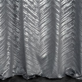 ZATEMŇOVACÍ ZÁVES NA KRÚŽKOCH SARA 140X250 CM STRIEBORNÁ