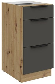 Kuchynská skrinka Aria-Gr/Ar Anti Fingerprint 40d 3s Bb