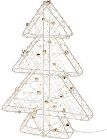 Vianočný LED stromček Goldwire zlatá, 21 x 30 cm
