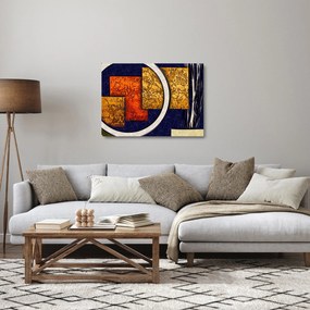 Sklenený obraz abstrakcie (70x50 cm)
