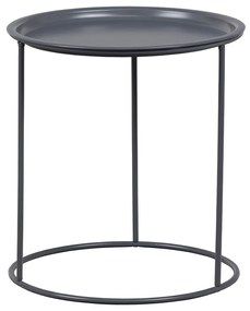 Šedý;čierny Odkládací stolík Ivar ∅ 56 cm ∅ 56 × 37,5 cm WOOOD