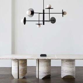 Toolight Toolight, stropné svietidlo 6xG9 APP1668-6CP, čierna matná, OSW-05708