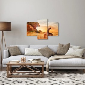 Obraz - Žirafy v Afrike (90x60 cm)