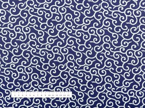 Biante Bavlnená obliečka na vankúš Sandra SA-257 Ornamenty na tmavo modrom 30 x 50 cm
