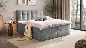 XXXLutz AMERICKÁ POSTEĽ, 180/200 cm, sivá Boxxx - Online Only spálne - 002444002602