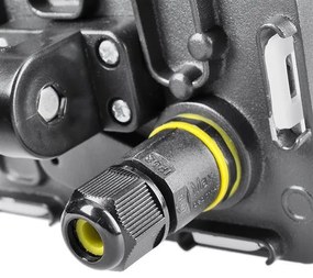 SOLIGHT LED reflektor Quick, 10W, 850lm, 4000K, IP65, čierny