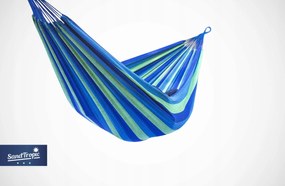 Závesná hojdacia sieť pre 2 ľudí modrá