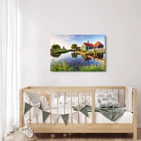 Obraz holandských mlynov (90x60 cm)