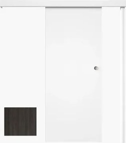 Posuvný systém na stenu DRE pre dvere 80cm jilm antracit POSUVNSJA80