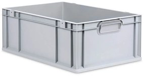 Sada 4 kusov - Eurobox Next Gen 2.0 - Stohovateľná nádoba s uzavretými rukoväťami - 600 x 400 x 220 mm