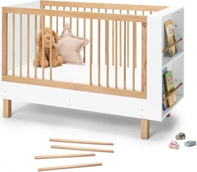 Detská postieľka »Leira« s integrovanou policou na knihy